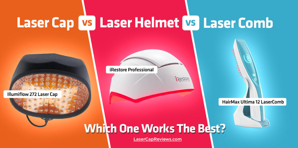Laser Caps vs Laser Helmet vs Laser Comb